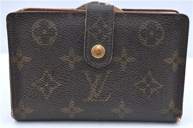 Auth Louis Vuitton Monogram Porte Monnaie Billets Viennois M61663 Wallet H6113