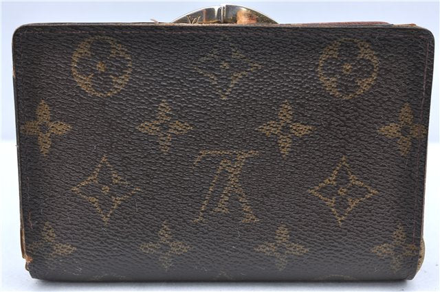 Auth Louis Vuitton Monogram Porte Monnaie Billets Viennois M61663 Wallet H6113