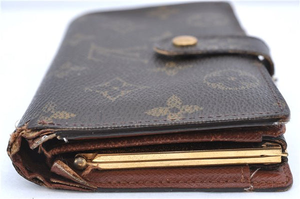 Auth Louis Vuitton Monogram Porte Monnaie Billets Viennois M61663 Wallet H6113