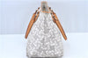 Authentic CELINE Sulky Pattern Tote Hand Bag PVC Leather Gray White H6121