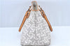 Authentic CELINE Sulky Pattern Tote Hand Bag PVC Leather Gray White H6121