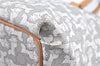 Authentic CELINE Sulky Pattern Tote Hand Bag PVC Leather Gray White H6121