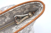 Authentic CELINE Sulky Pattern Tote Hand Bag PVC Leather Gray White H6121