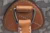 Authentic CELINE Sulky Pattern Tote Hand Bag PVC Leather Gray White H6121