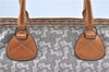 Authentic CELINE Sulky Pattern Tote Hand Bag PVC Leather Gray White H6121
