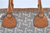 Authentic CELINE Sulky Pattern Tote Hand Bag PVC Leather Gray White H6121