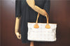 Authentic CELINE Sulky Pattern Tote Hand Bag PVC Leather Gray White H6121