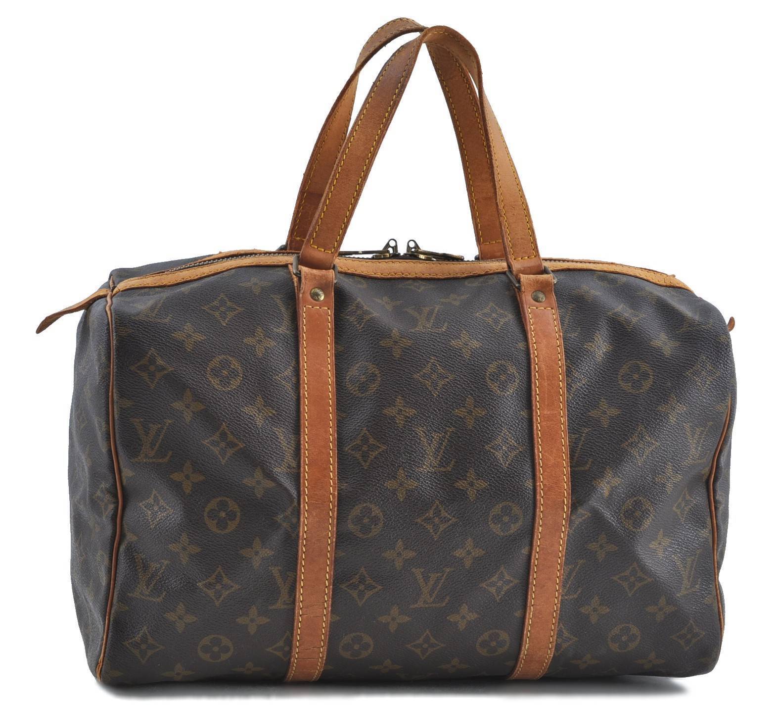 Authentic Louis Vuitton Monogram Sac Souple 35 Hand Boston Bag M41626 LV H6137