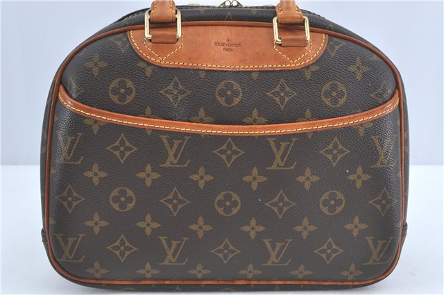 Authentic Louis Vuitton Monogram Trouville Hand Bag M42228 LV H6138