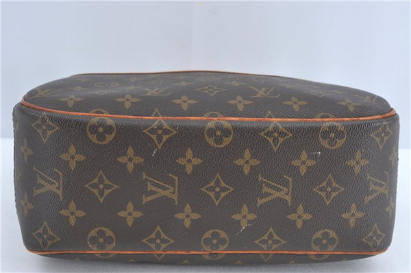 Authentic Louis Vuitton Monogram Trouville Hand Bag M42228 LV H6138