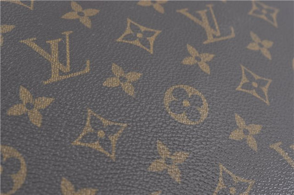 Authentic Louis Vuitton Monogram Trouville Hand Bag M42228 LV H6138