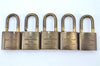 Authentic Louis Vuitton Padlock Gold 10Set LV H6155