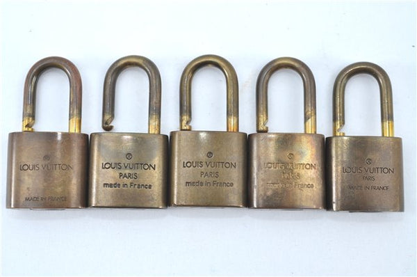 Authentic Louis Vuitton Padlock Gold 10Set LV H6155