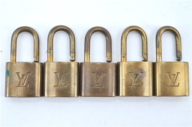 Authentic Louis Vuitton Padlock Gold 10Set LV H6157