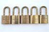 Authentic Louis Vuitton Padlock Gold 10Set LV H6157