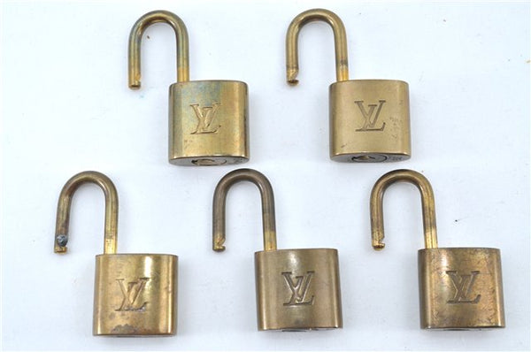 Authentic Louis Vuitton Padlock Gold 10Set LV H6157