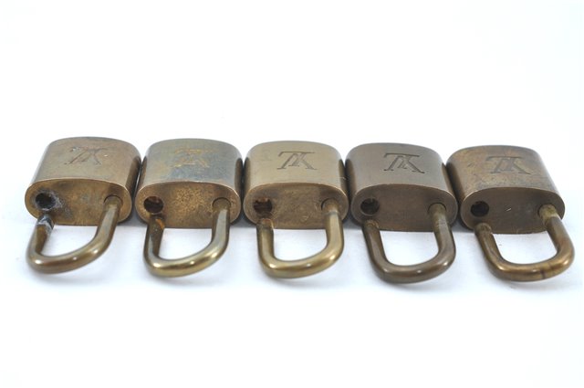 Authentic Louis Vuitton Padlock Gold 10Set LV H6157