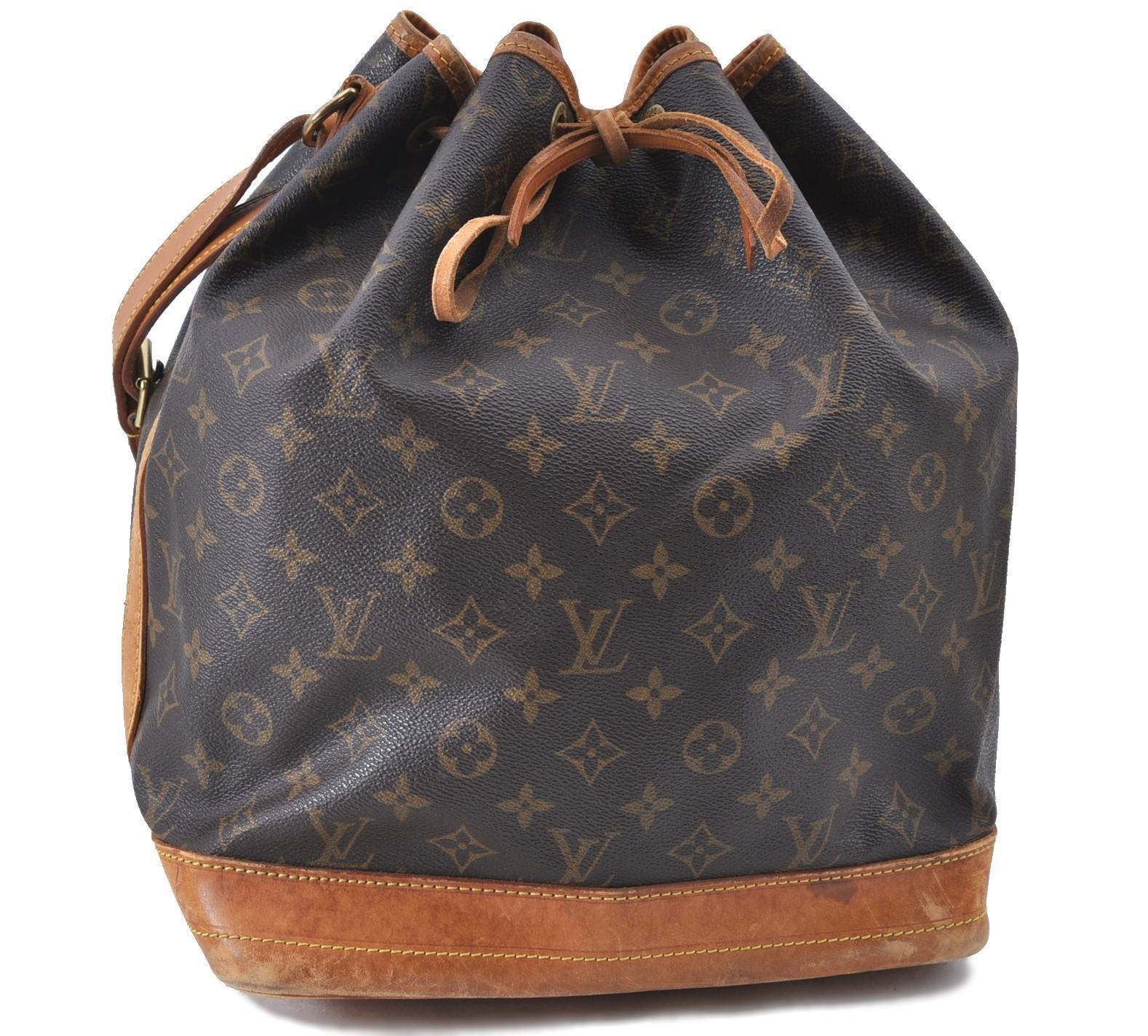 Authentic Louis Vuitton Monogram Noe Shoulder Bag M42224 LV H6201