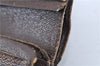 Auth Louis Vuitton Damier Porte Monnaie Billets Tresor Wallet N61730 LV H6221