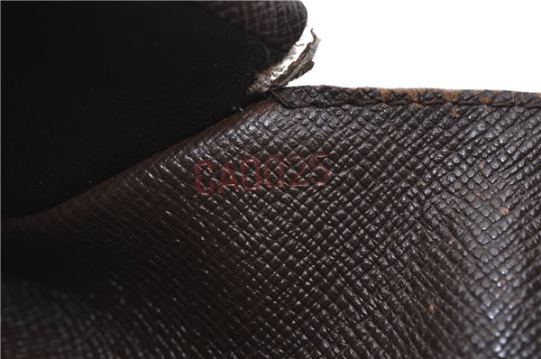 Auth Louis Vuitton Damier Porte Monnaie Billets Tresor Wallet N61730 LV H6221