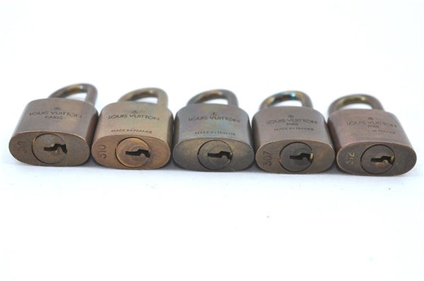 Authentic Louis Vuitton Padlock Gold 10Set LV H6225