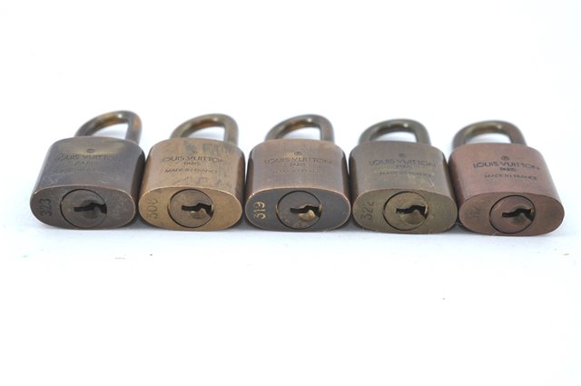 Authentic Louis Vuitton Padlock Gold 10Set LV H6225