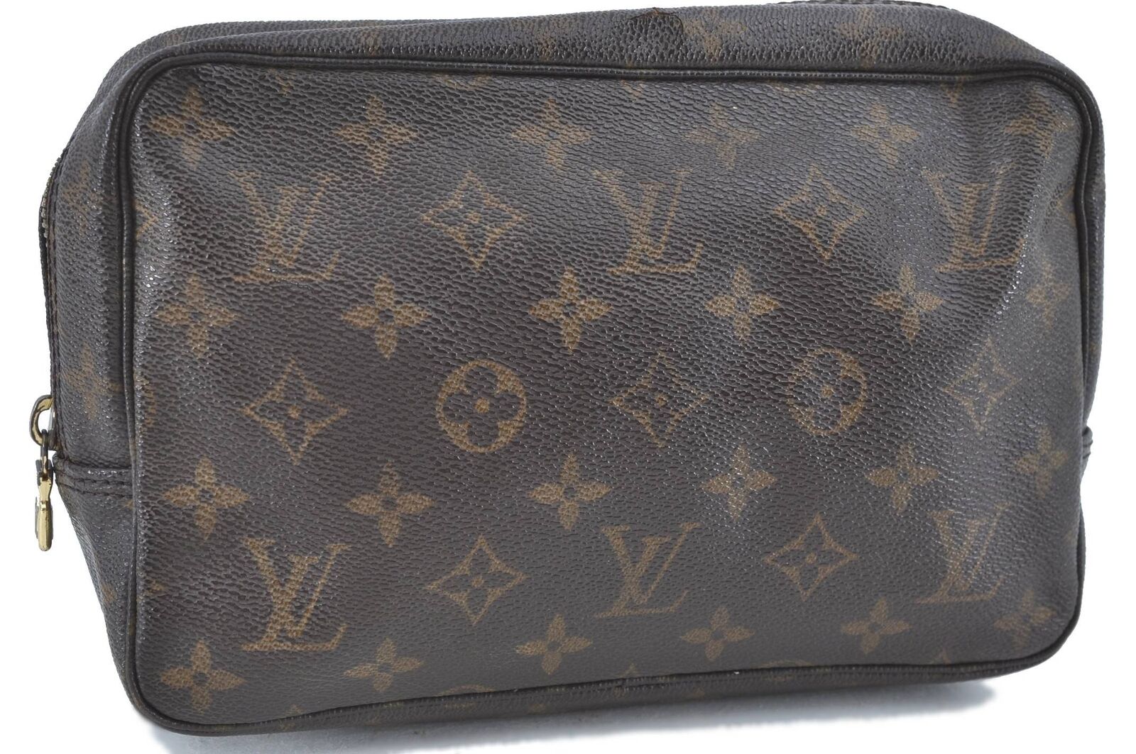 Auth Louis Vuitton Monogram Trousse Toilette 23 Clutch Hand Bag M47524 LV H6250