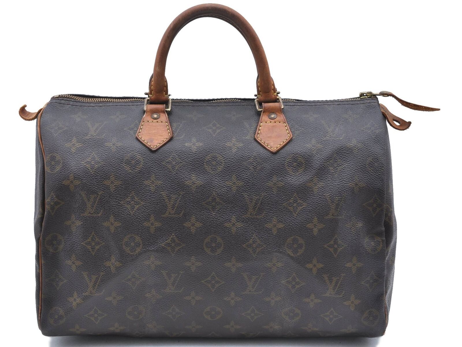 Authentic Louis Vuitton Monogram Speedy 35 Hand Bag M41524 LV H6271