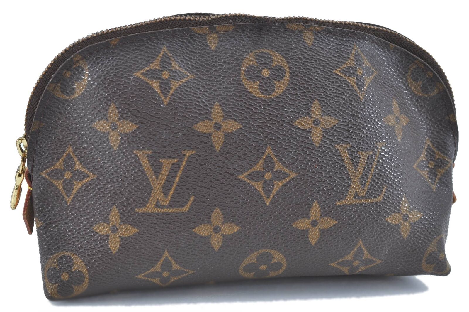 Authentic Louis Vuitton Monogram Pochette Cosmetic Pouch M47515 LV Junk H6277