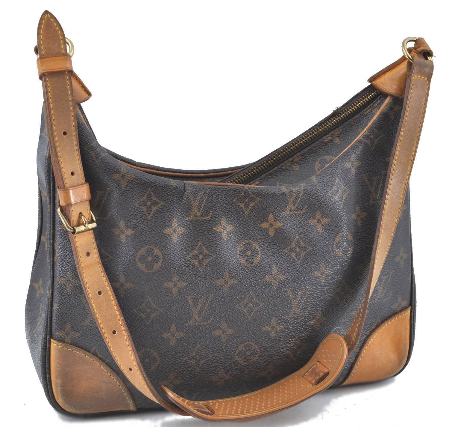 Auth Louis Vuitton Monogram Boulogne 30 Shoulder Cross Body Bag M52165 LV H6284