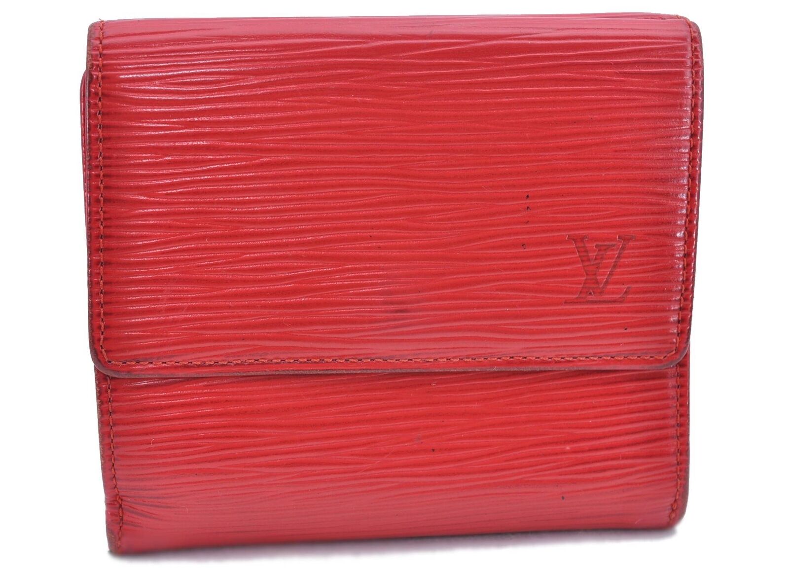 Louis Vuitton Epi Porte Monnaie Billets Cartes Credit Wallet M63487 Red H6295