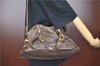 Authentic Chloe Ethel 2Way Shoulder Cross Body Hand Bag Leather Brown H6303