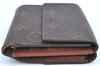 Auth Louis Vuitton Monogram Portefeuille Elise Purse Wallet M61654 LV H6320