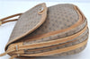 Authentic GUCCI Micro GG PVC Leather Shoulder Cross Body Bag Brown H6356