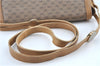 Authentic GUCCI Micro GG PVC Leather Shoulder Cross Body Bag Brown H6356