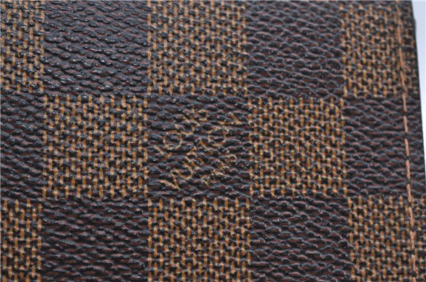 Auth Louis Vuitton Damier Porte Monnaie Billets Tresor Wallet N61730 LV H6361