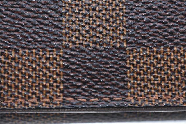 Auth Louis Vuitton Damier Porte Monnaie Billets Tresor Wallet N61730 LV H6361