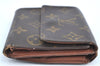 Auth Louis Vuitton Monogram Portefeuille Elise Purse Wallet M61654 LV H6362