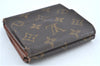 Auth Louis Vuitton Monogram Portefeuille Elise Purse Wallet M61654 LV H6362