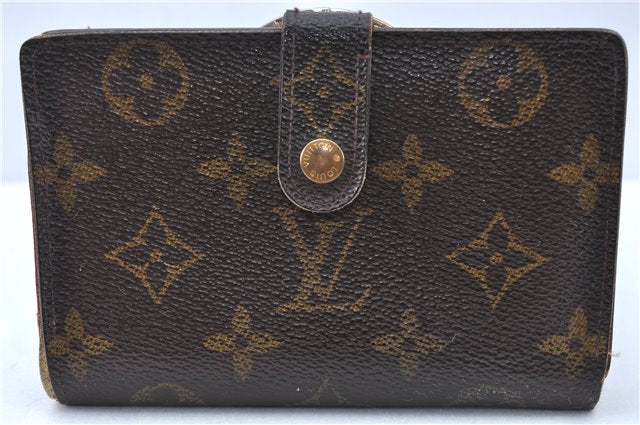 Auth Louis Vuitton Monogram Porte Monnaie Billets Viennois M61663 Wallet H6363