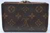 Auth Louis Vuitton Monogram Porte Monnaie Billets Viennois M61663 Wallet H6363