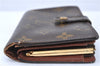 Auth Louis Vuitton Monogram Porte Monnaie Billets Viennois M61663 Wallet H6363