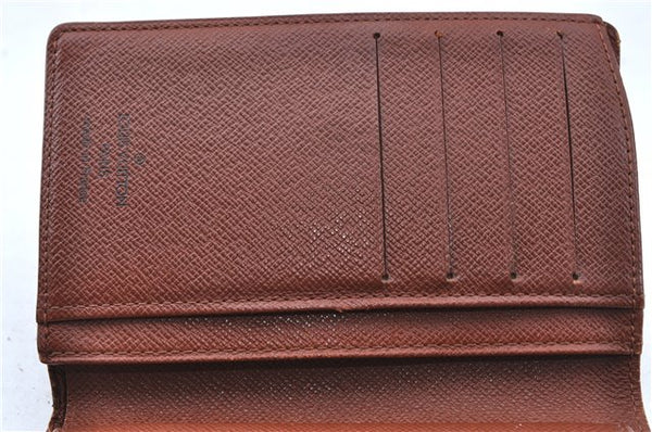 Auth Louis Vuitton Monogram Porte Monnaie Billets Viennois M61663 Wallet H6363