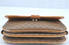 Authentic GUCCI Micro GG PVC Leather Clutch Hand Bag Purse Brown H6380