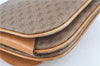 Authentic GUCCI Micro GG PVC Leather Clutch Hand Bag Purse Brown H6380