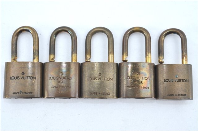 Authentic Louis Vuitton Padlock Gold 10Set LV H6398