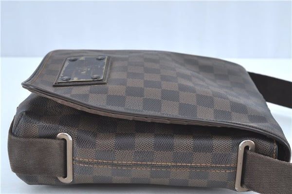 Auth Louis Vuitton Damier Brooklyn PM Shoulder Cross Body Bag N51210 LV H6401