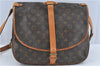 Authentic Louis Vuitton Monogram Saumur 35 Shoulder Cross Bag M42254 LV H6410