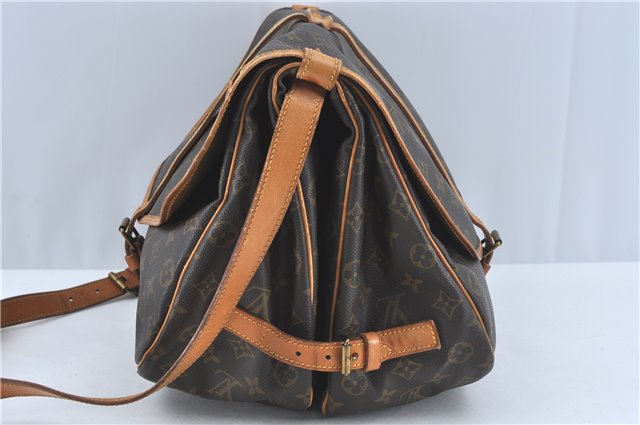Authentic Louis Vuitton Monogram Saumur 35 Shoulder Cross Bag M42254 LV H6410