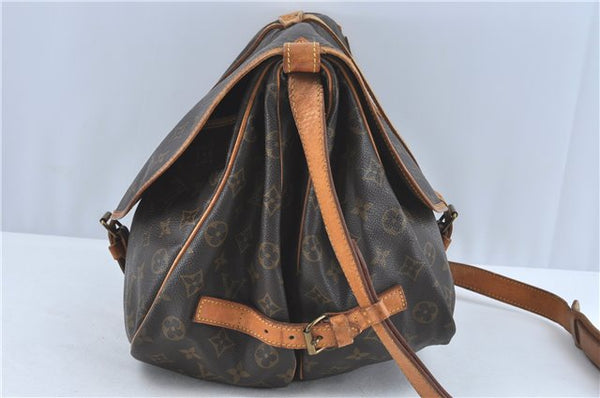 Authentic Louis Vuitton Monogram Saumur 35 Shoulder Cross Bag M42254 LV H6410